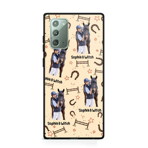 Personalized Upload Your Horse Riding Photo & Name Phonecase Printed MTHPN0706