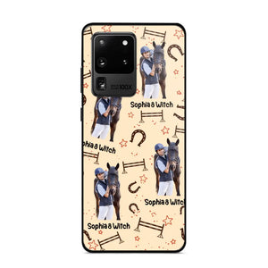 Personalized Upload Your Horse Riding Photo & Name Phonecase Printed MTHPN0706