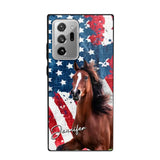 Personalized Upload Your Horse Photo & Name Phonecase Printed MTHPN0706