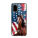 Personalized Upload Your Horse Photo & Name Phonecase Printed MTHPN0706