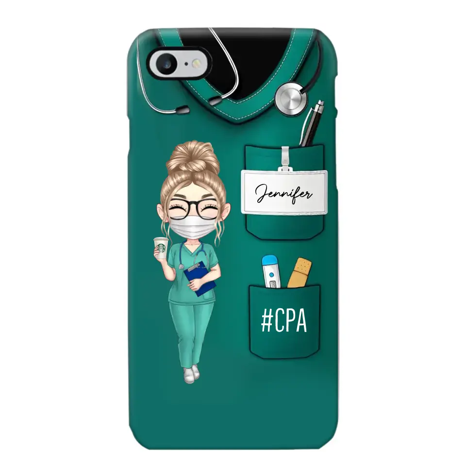 Personalized Nurse with Name Gift For Nurses Phonecase Printed 23MAY-DT15