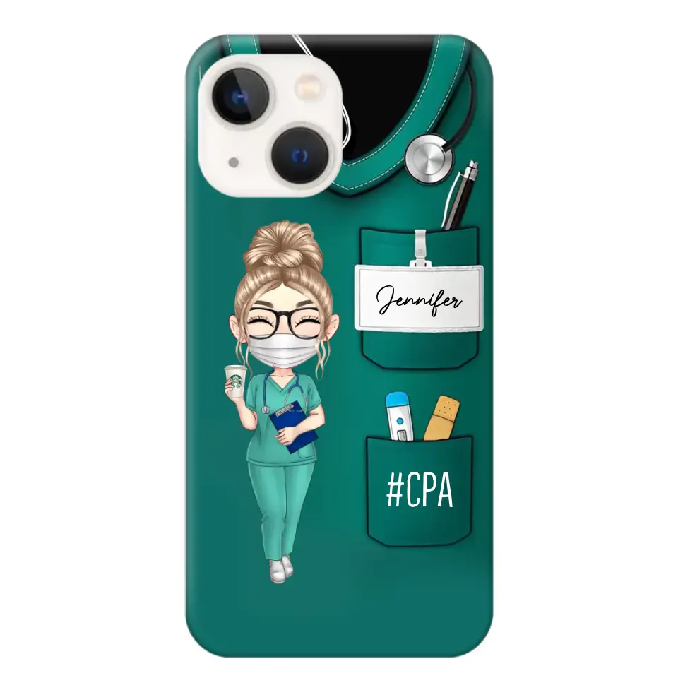 Personalized Nurse with Name Gift For Nurses Phonecase Printed 23MAY-DT15