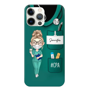 Personalized Nurse with Name Gift For Nurses Phonecase Printed 23MAY-DT15