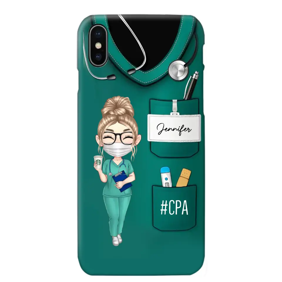 Personalized Nurse with Name Gift For Nurses Phonecase Printed 23MAY-DT15