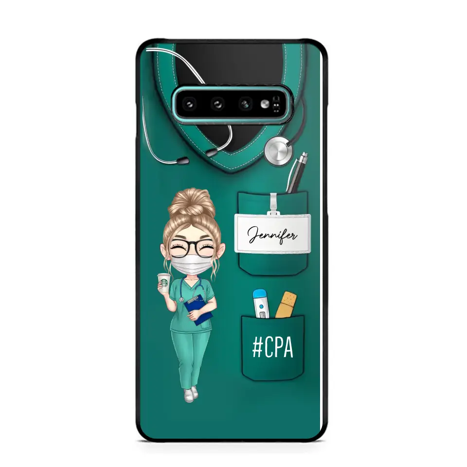 Personalized Nurse with Name Gift For Nurses Phonecase Printed 23MAY-DT15