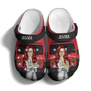 Personalized Jeep Girl Jeep Lovers Clog Slipper Shoes Printed 23JUN-DT08