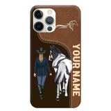 Personalized Horse Girl Horse Lovers Gift Phonecase Teacher Gifts Printed MTHTB1006