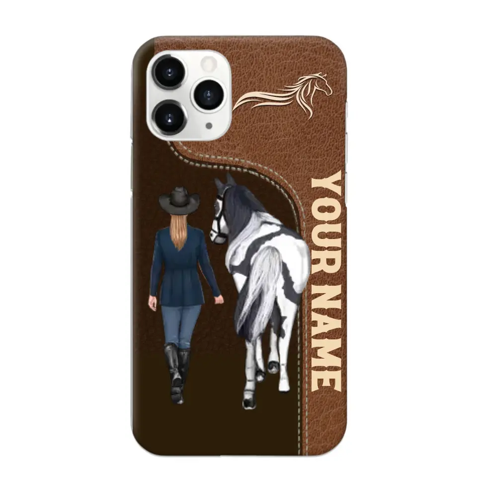 Personalized Horse Girl Horse Lovers Gift Phonecase Teacher Gifts Printed MTHTB1006