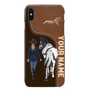 Personalized Horse Girl Horse Lovers Gift Phonecase Teacher Gifts Printed MTHTB1006