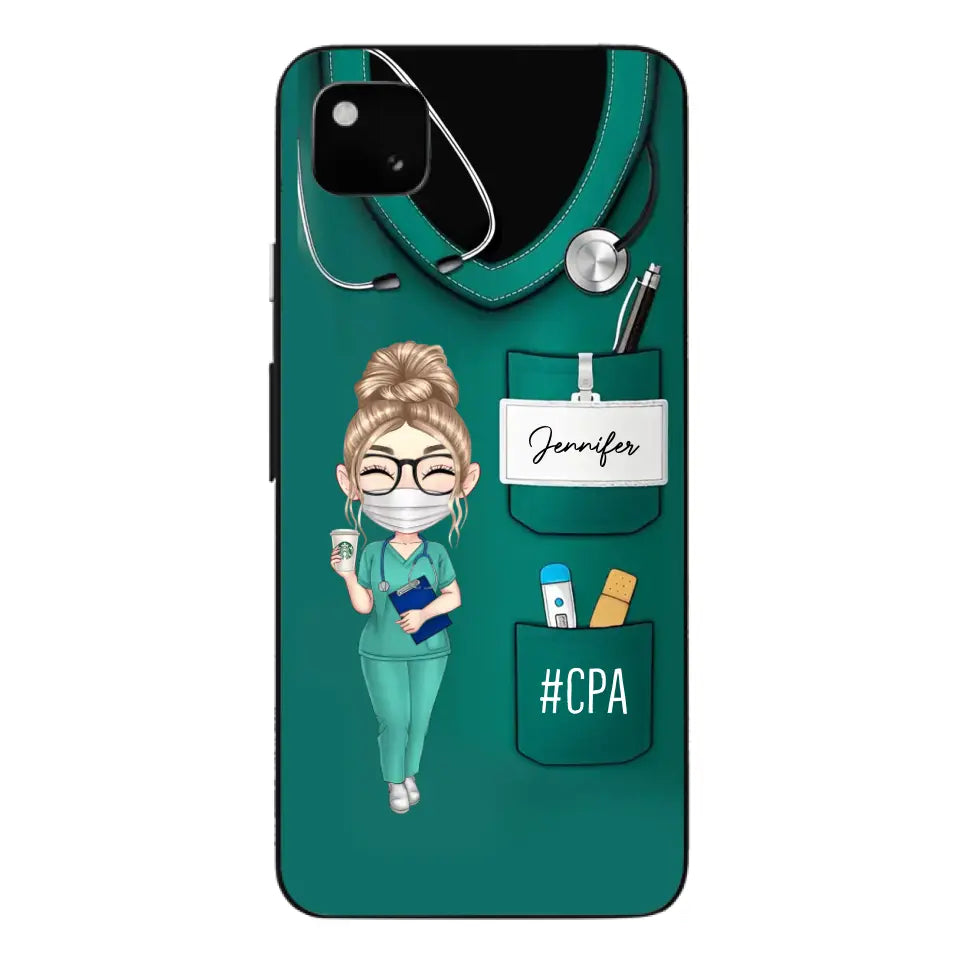 Personalized Nurse with Name Gift For Nurses Phonecase Printed 23MAY-DT15