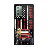 Personalized Jeep Girl Flag Phone Case Printed QTDT1206