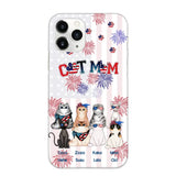 Personalized Firework Cat Mom Cat Lovers Gift Phonecase Printed HTHDT1206