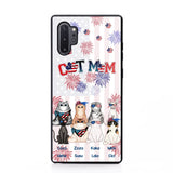 Personalized Firework Cat Mom Cat Lovers Gift Phonecase Printed HTHDT1206