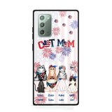 Personalized Firework Cat Mom Cat Lovers Gift Phonecase Printed HTHDT1206