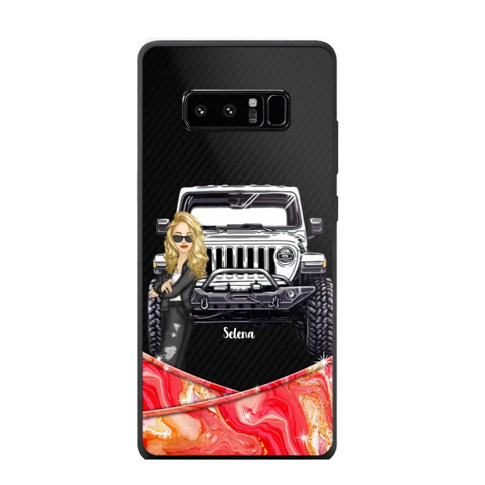 Personalized Jeep Lady Colorful Phonecase For Cool Lady 23JUN-DT19