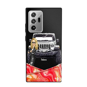 Personalized Jeep Lady Colorful Phonecase For Cool Lady 23JUN-DT19