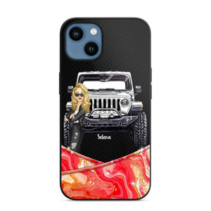 Personalized Jeep Lady Colorful Phonecase For Cool Lady 23JUN-DT19