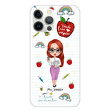 Personalized Teach Love Inspire Apple Chaos Coodinator Teacher Name Phonecase Printed HTHHN1606