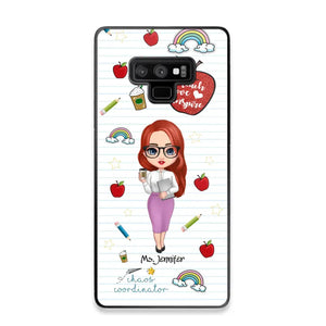 Personalized Teach Love Inspire Apple Chaos Coodinator Teacher Name Phonecase Printed HTHHN1606