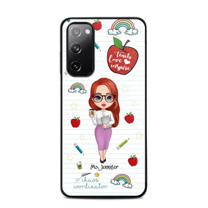 Personalized Teach Love Inspire Apple Chaos Coodinator Teacher Name Phonecase Printed HTHHN1606