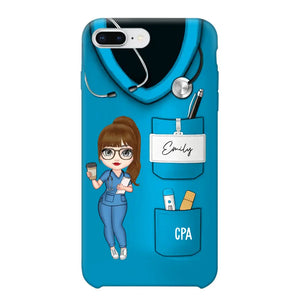 Personalized Nurse with Name Gift For Nurse Phonecase Printed MTHTB1506