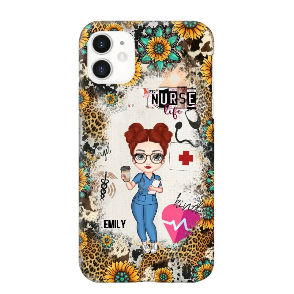 Personalized Nurse Life with Name Gift For Nurse Phonecase Printed 23JUN-PTN1606