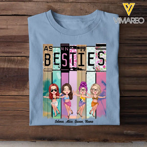 Personalized Besties On The Beach T-shirt Printed PNPN2406