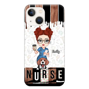 Personalized Nurse with Dogs Gift For Nurse For Dog Lovers Phonecase Printed PNDT1606