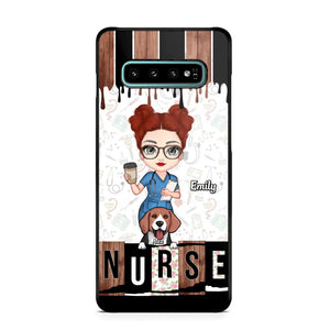 Personalized Nurse with Dogs Gift For Nurse For Dog Lovers Phonecase Printed PNDT1606