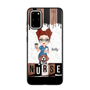 Personalized Nurse with Dogs Gift For Nurse For Dog Lovers Phonecase Printed PNDT1606