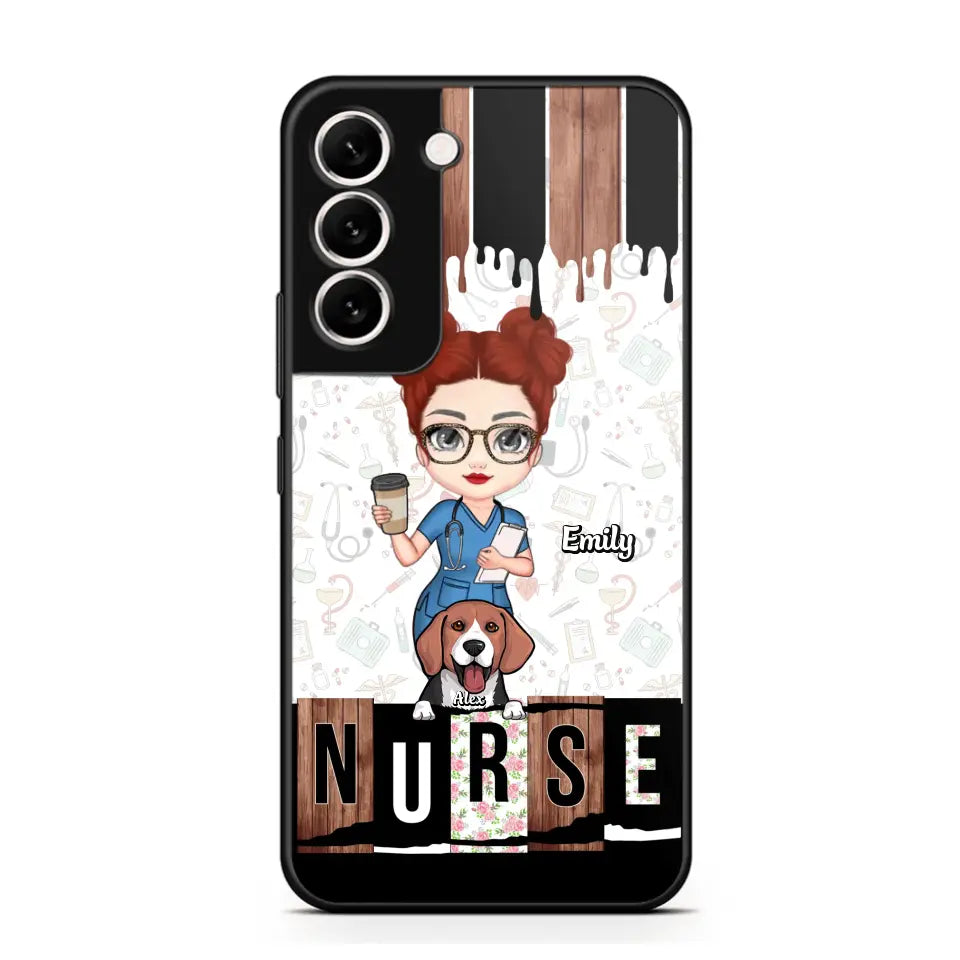 Personalized Nurse with Dogs Gift For Nurse For Dog Lovers Phonecase Printed PNDT1606