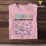 Personalized Grandma Like A Mom But Cooler Turtles with Kid Name T-shirt Printed 23JUL-KVH03