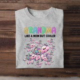 Personalized Grandma Like A Mom But Cooler Turtles with Kid Name T-shirt Printed 23JUL-KVH03