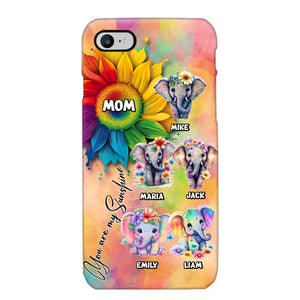 Personalized Elephant Mom Gift For Mom Phone Case QTDT0507