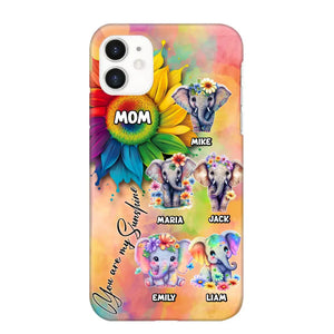 Personalized Elephant Mom Gift For Mom Phone Case QTDT0507