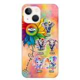 Personalized Elephant Mom Gift For Mom Phone Case QTDT0507