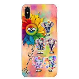 Personalized Elephant Mom Gift For Mom Phone Case QTDT0507