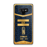 Personalized Royal Golden German Veteran Phonecase Printed