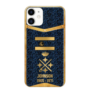 Personalized Royal Golden Spanish Veteran Phonecase Printed 67