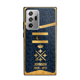 Personalized Royal Golden Spanish Veteran Phonecase Printed 67