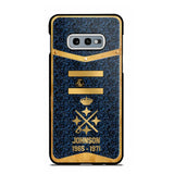 Personalized Royal Golden Spanish Veteran Phonecase Printed 67