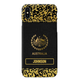 Personalized Australian Veterans Camo Golden Phone Case QTDT0807