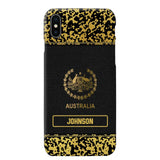 Personalized Australian Veterans Camo Golden Phone Case QTDT0807