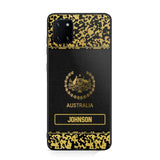 Personalized Australian Veterans Camo Golden Phone Case QTDT0807