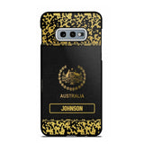 Personalized Australian Veterans Camo Golden Phone Case QTDT0807