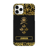 Personalized Canadian Veterans Camo Golden Phone Case QTDT0807