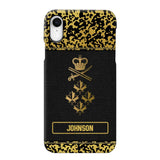 Personalized Canadian Veterans Camo Golden Phone Case QTDT0807