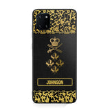 Personalized Canadian Veterans Camo Golden Phone Case QTDT0807