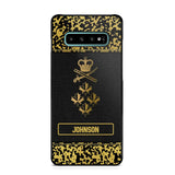 Personalized Canadian Veterans Camo Golden Phone Case QTDT0807