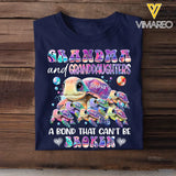 Personalized Grandma and Granddaughters or Grandsons A Bond That Can't Be Broken T-shirt Printed MTHHQ0707